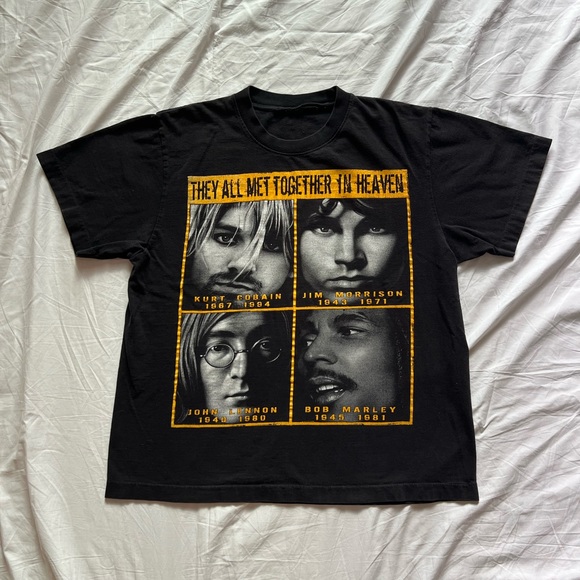Vintage They all met together in heaven tee Mens M - Picture 1 of 4